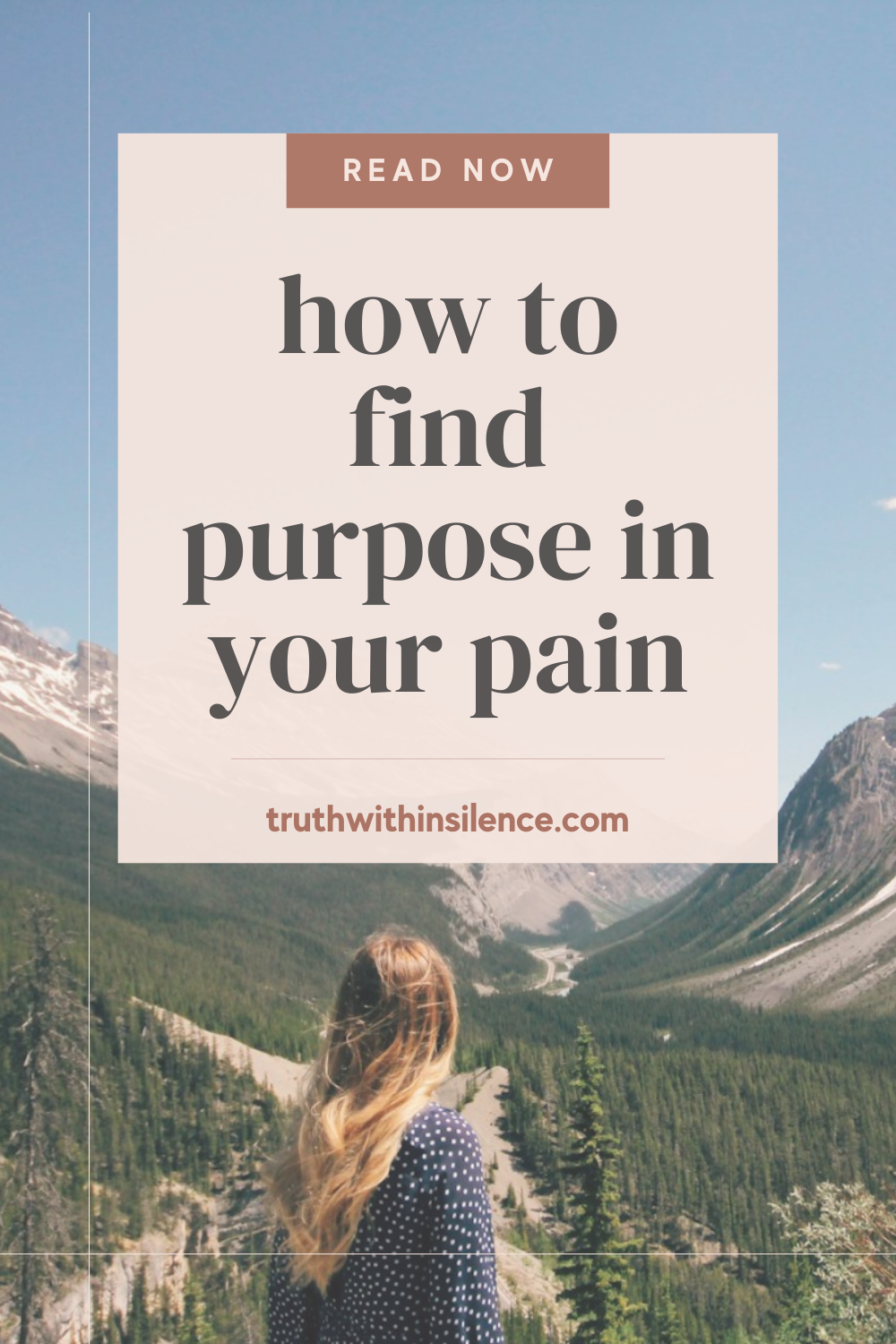 Finding purpose in your pain