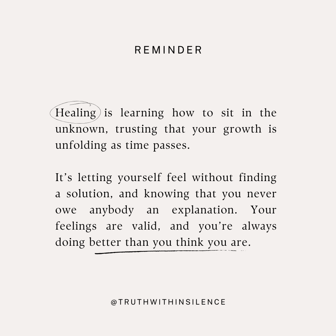 The Hard Truth About Healing And Growth